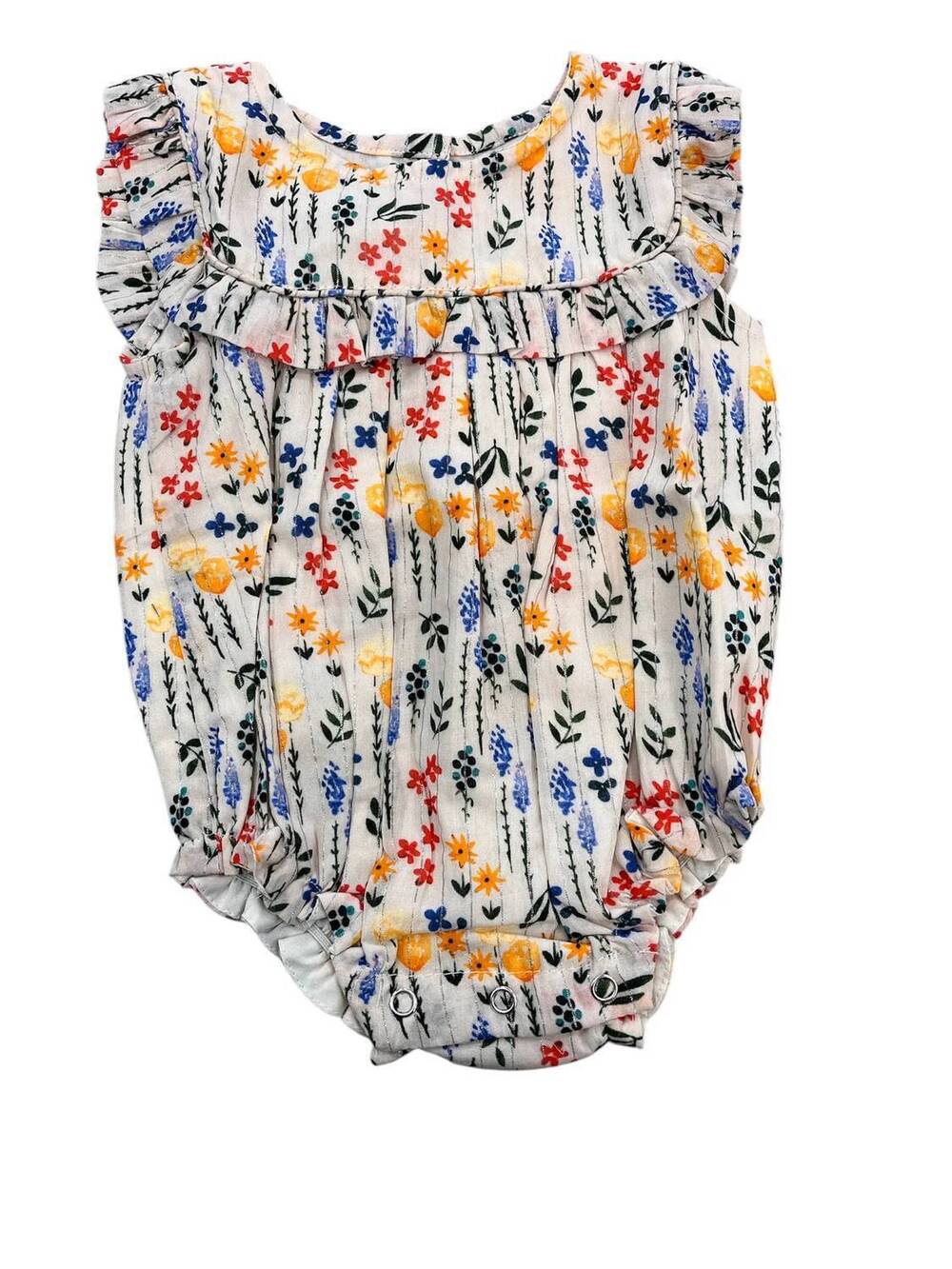 NEW SMOCKINGBIRD kids floral bubble in silver spring